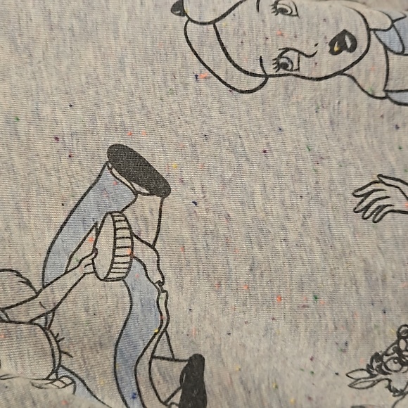 Disney Alice in Wonderland XS blue gray cuffed tee Orgl 1951 movie graphics EUC - Picture 7 of 7